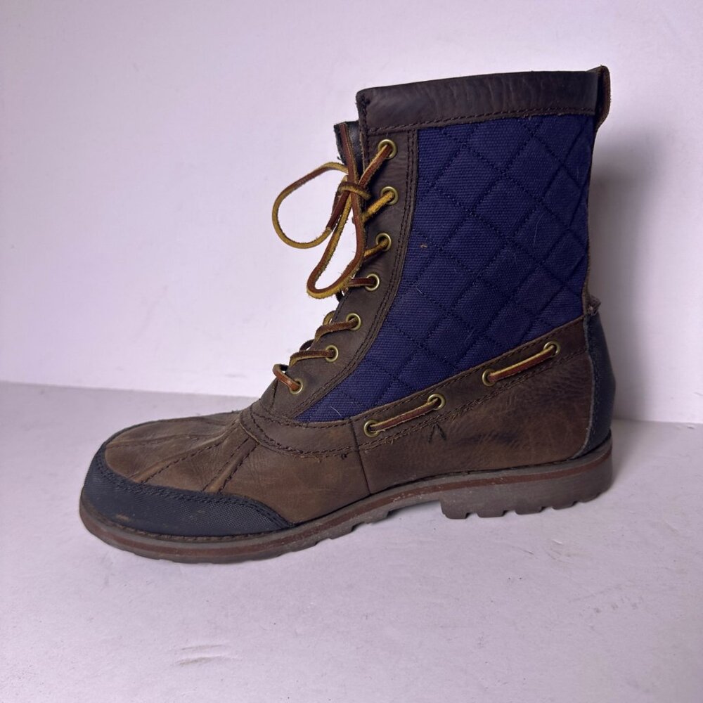 Polo Ralph Lauren Whitehill Brown Blue Tal Boots Shoes Men 9D Outerwear Hiking